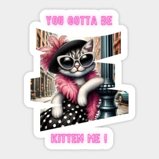 You gotta be kitten me! Sticker